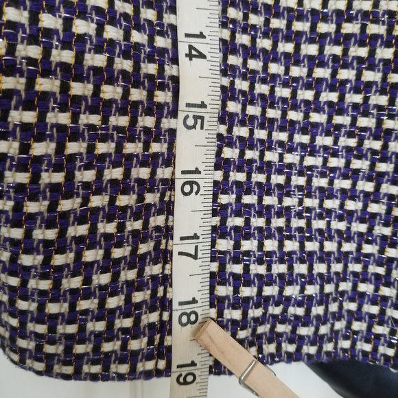 J. Crew Metallic Tweed Navy Blazer - Picture 7 of 8